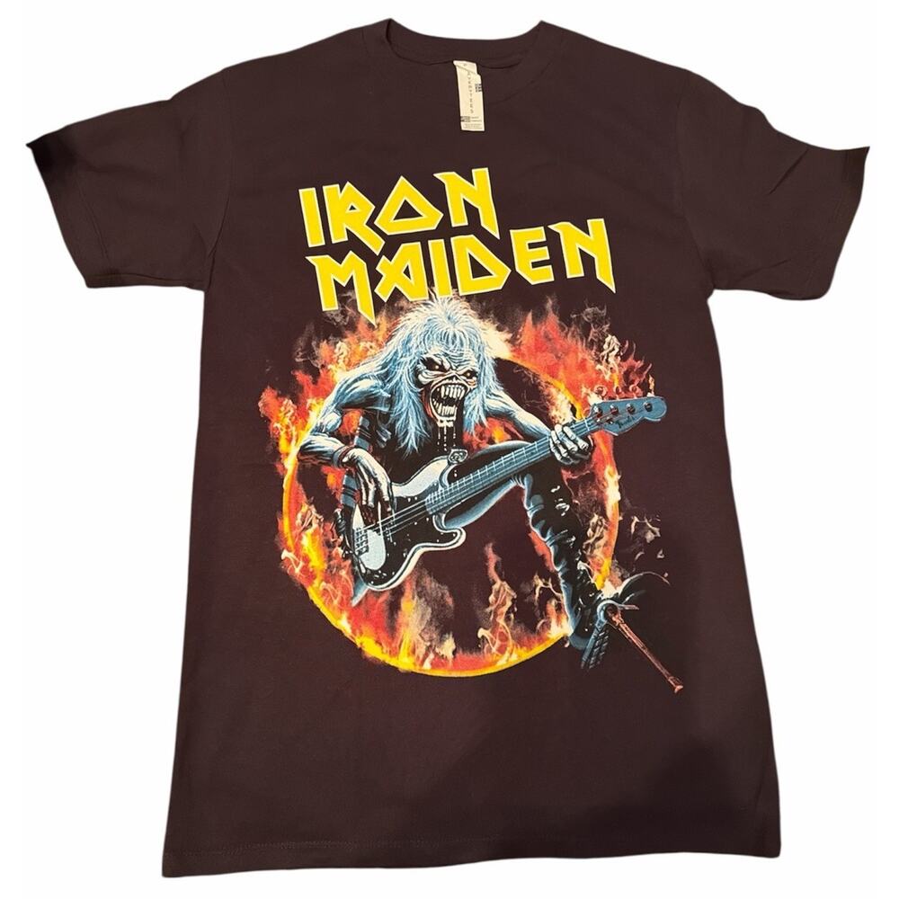 Iron‎ Maiden 'Fear Live Flames' Black T shirt - NEW Small